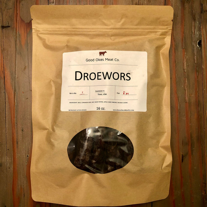 Traditional Droewors - 16 oz.